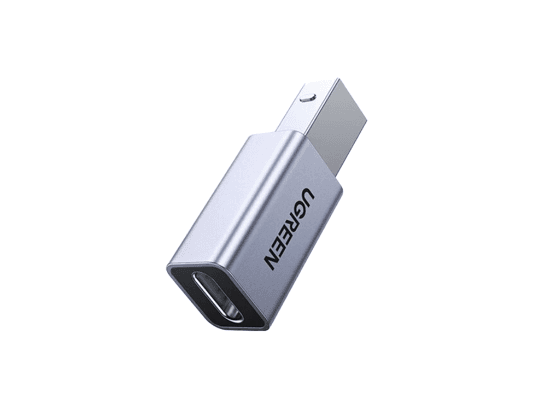 Ugreen USB2.0 USB-C/F to USB2.0 B/M Adapter Aluminum Case – 20120