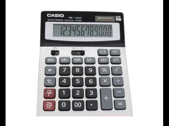 Casio DM-1200V Electronic Calculator