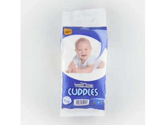 Velona Cuddles Baby Diaper Large 4Pcs