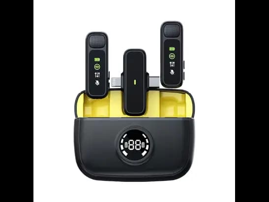Wiwu Wi-WM003 Dual Wireless Mini Microphone With Type-C And Lightning Port with 6 Month Warranty