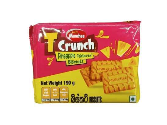 Munchee T Crunch Pineapple Biscuit 190G