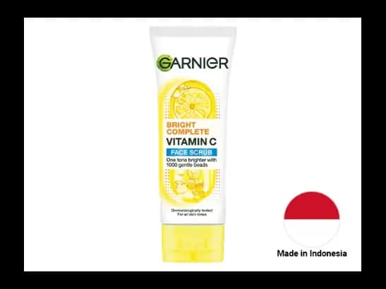 Garnier Bright Complete Vitamin C Face Scrub 100ml - INDONESIA