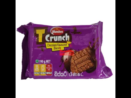 Munchee T Crunch Chocolate Flavoured Biscuits 190g