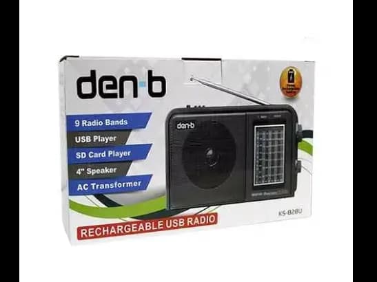 Rechargeable FM Radio Den-b KS-828U (2)