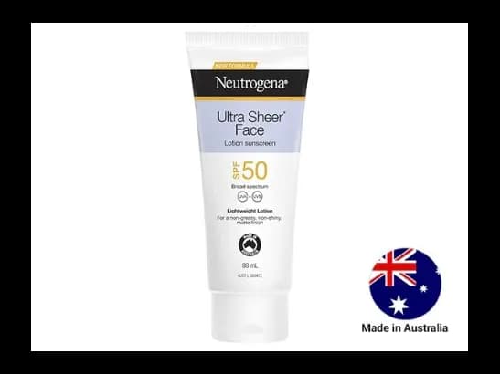 Neutrogena Ultra Sheer Face Lotion Sunscreen SPF 50 88ml - AUSTRALIA