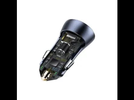 Baseus Golden Contactor Pro QC U C 40W Car Charger With Type-C to USB Cable (3)