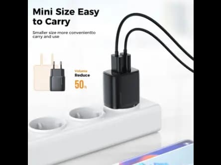 JoyRomm L-2A123 2.4A Dual ports mini fast charger EU with cable (2)