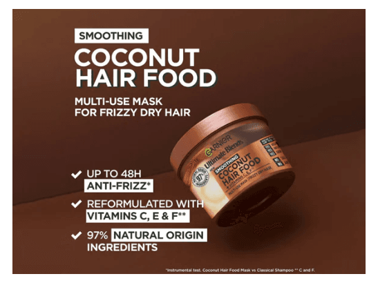 Garnier Ultimate Blends Soothing Coconut Hair Food Multi Use Mask 400ml - GERMANY (2)