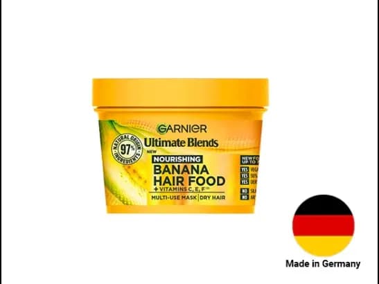 Garnier Ultimate Blends Banana 3 in 1 Hair Mask 390ml - GERMANY