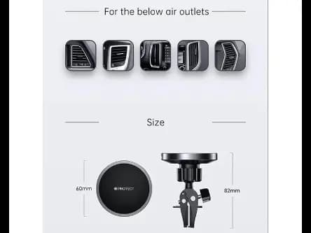 Joyroom JR-ZS240 Magnetic Wireless Car Charger/ Holder - Black 15W (4)