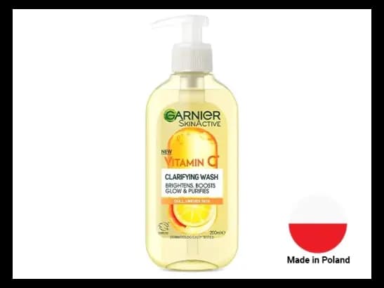 Garnier Skin Active Vitamin C Brightening Clarifying Face Wash 200ml - POLAND