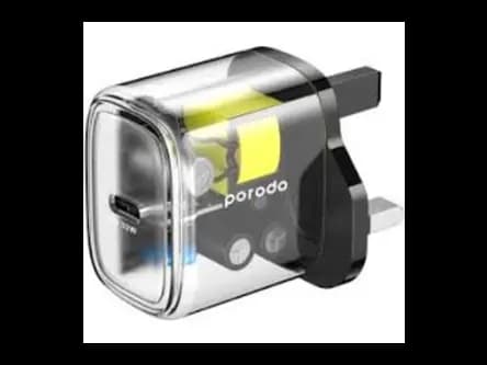 PORODO QC 30W USB C TRANSPARENT ADAPTER OG 90G