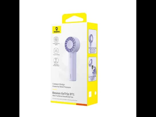 Baseus GoTrip DT1 Mini Turbine Handheld Fan Nebula Purple - C10272300511-00 (3)