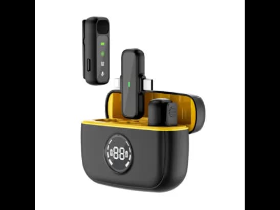 Wiwu Wi-WM003 Dual Wireless Mini Microphone With Type-C And Lightning Port with 6 Month Warranty (2)