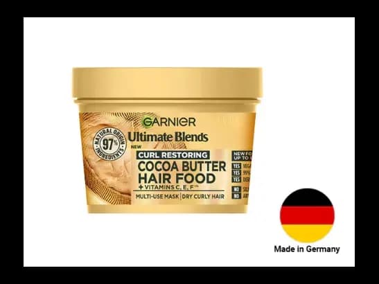 Garnier Ultimate Blends Cocoa Butter 3 in 1 Hair Mask 390ml - GERMANY