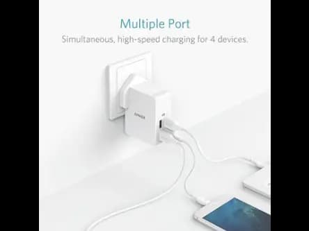 Anker PowerPort 4 Lite 27W EU   UK plug (A2021) (3)