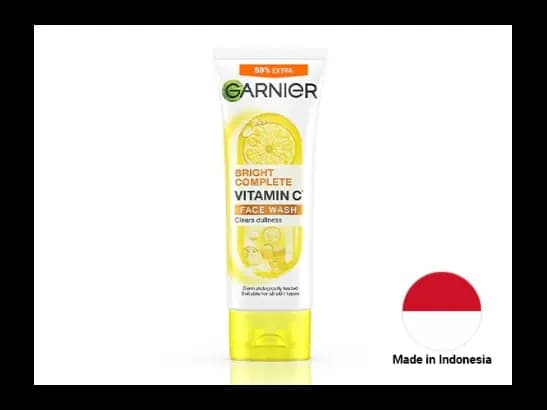 Garnier Bright Complete Vitamin C Face Wash 150ml - INDONESIA