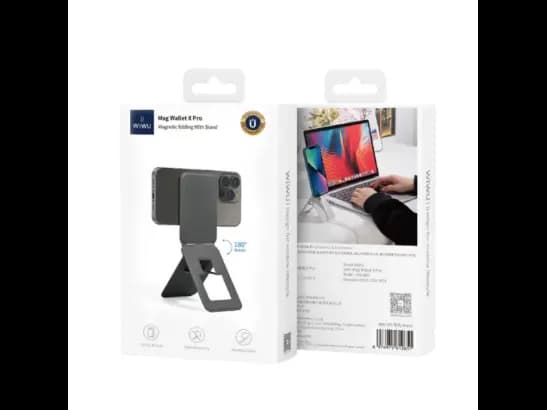 Wiwu MW-004 Mag Wallet X Pro Foldable Magnetic Card Holder Stand (5)
