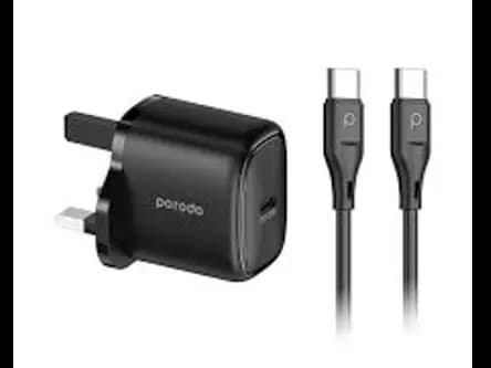 PORODO DUAL USB 2IN1 2.4A TYPE C CHARGER OG