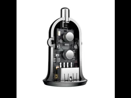 Baseus CCALLP-01 Car Charger 4.8A Grain Pro Dual USB Black (3)