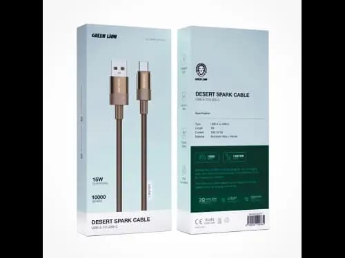 GREEN LION DESSERT SPARK DATA CABLE USB TO C-TYPE 15W