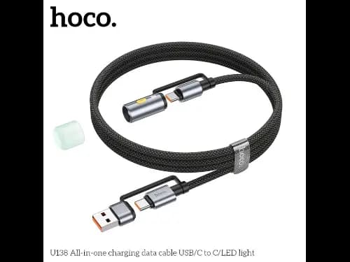 HOCO U138 ALL IN ONE DATA CABLE WITH LED LIGHT (2)