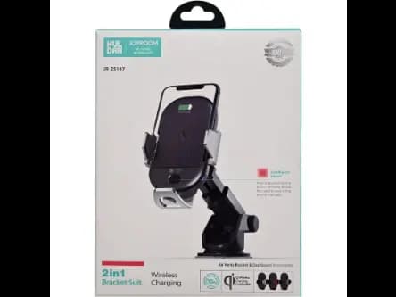Joyroom JR-ZS187 Wireless Charger Stand Convertible For Mobile Phones Black (3)