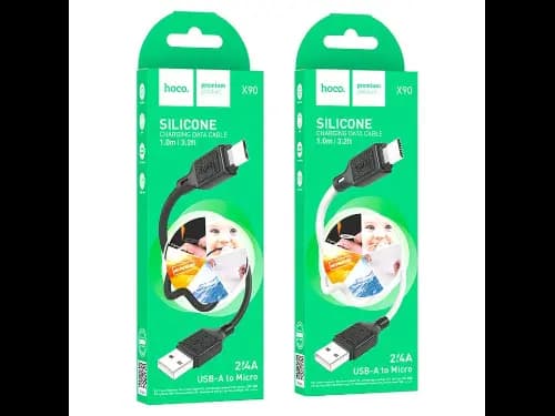 HOCO X90 DATA CABLE V8 2.4A SILICONE (4)