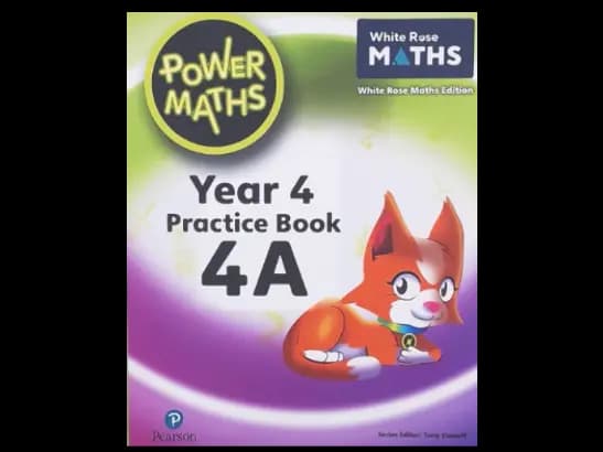 POWER MATHS YEAR 4 PRACTICE BOOK 4A - WHITE ROSE M
