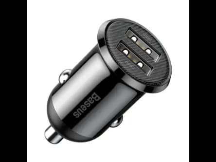 Baseus CCALLP-01 Car Charger 4.8A Grain Pro Dual USB Black