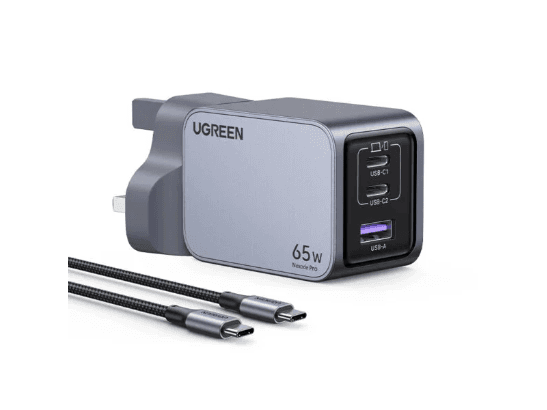 UGREEN 65W Nexode Pro GaN Fast Charging Adapter With Type-c to Type-c Cable – X755 - 25872