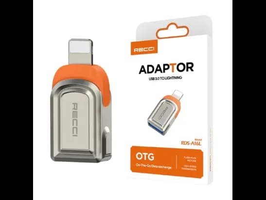 Recci RDS-A16L USB 3.0 To Lightning OTG Adapter (3)