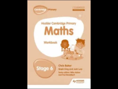 HODDER CAMBRIDGE PRIMARY MATHS WB - STAGE 6