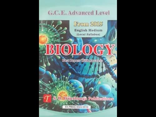 AL BIOLOGY PAST PAPERS ENGLISH MEDIUM FROM 2015