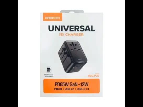 Recci RCG-P05 PD 65w GAN 12w Universal PD Charger - 6 Month Warranty (3)