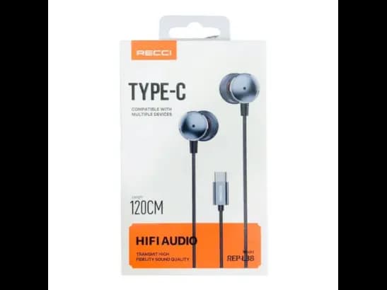 Recci REP-L38 Type-C Wired Earphone with 6 Month Warranty (4)