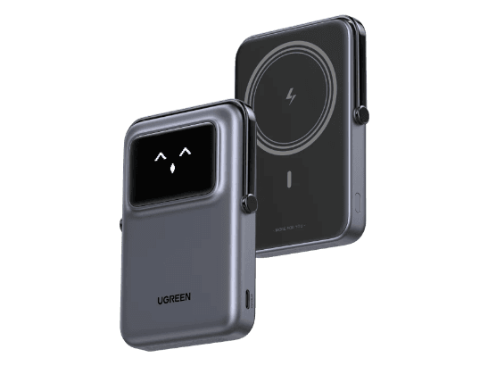 UGREEN 10000mah 20W Uno Series Magnetic Wireless Power Bank With Stand – PB572 - 45327