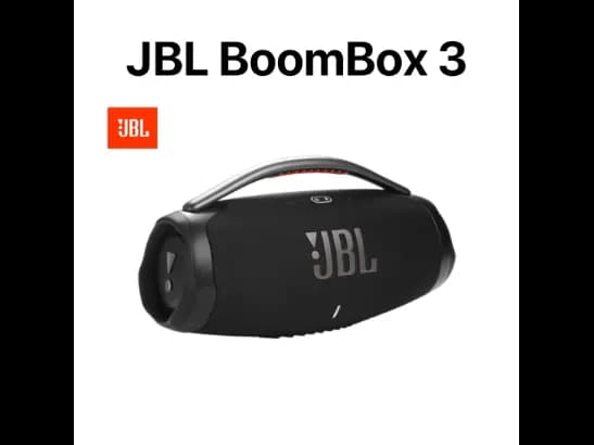 JBL Boombox 3 Portable Bluetooth Speaker – Powerful 80W Subwoofer | 24H Playtime | IP67 Waterproof with 6 months warranty