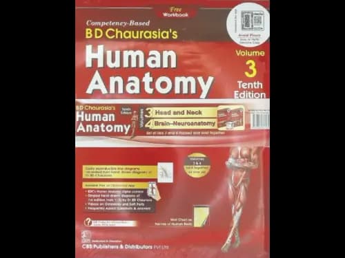 B D CHAURASIAS HUMAN ANATOMY VOL 3 - 10ED