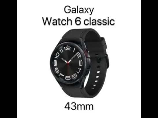 Samsung Galaxy Watch 6 Classic 43mm with 6 year apple care warranty