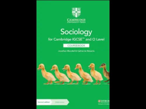 SOCIOLOGY FOR CAMBRIDGE IGCSE AND OL CB - 2ED