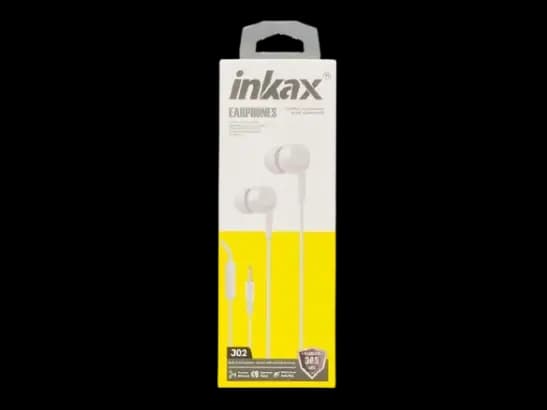 Inkax J02 Crystall clear audio music earphones  -  white