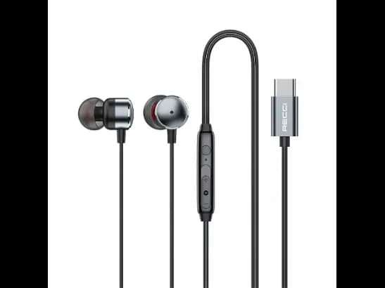 Recci REP-L38 Type-C Wired Earphone with 6 Month Warranty