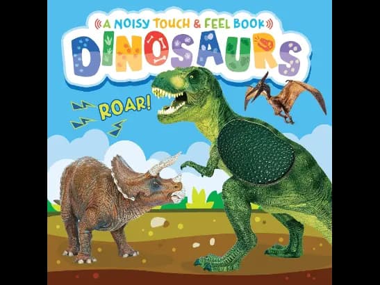 Dinosaurs – A Noisy Touch & Feel Book By Little Hippo Books