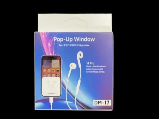 DM-17 Pop-up window Earphones
