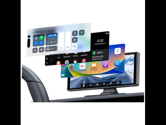 Yesido KM19 10.26 inch Center Console CarPlay Portable Car Video Navigation with Driving Recorder (3)