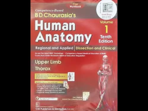 B D CHAURASIAS HUMAN ANATOMY VOL 1 - 10ED