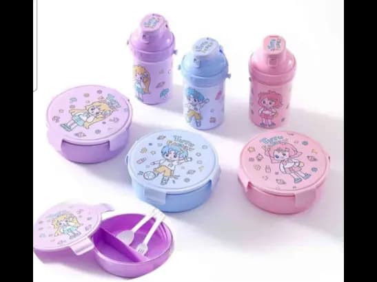 Children's School Lunch Box Kit for Boys and Girls