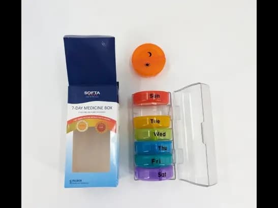 Pill Box Round Shape ( Colour )
