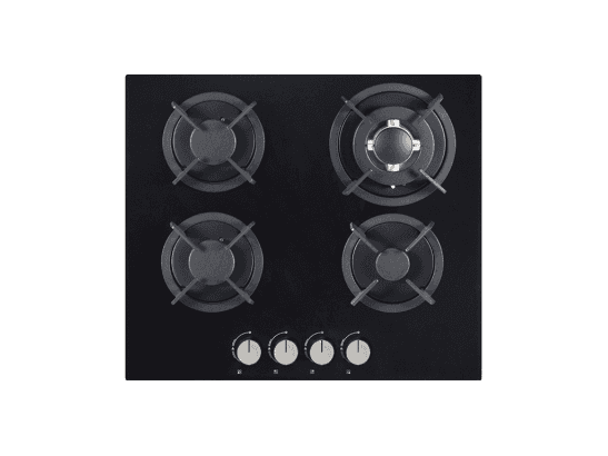 COOKER HOB 4B-AUTOMATIC PULESE IGNITION-TEMPERED GLASS (SGH-4/1334GT)